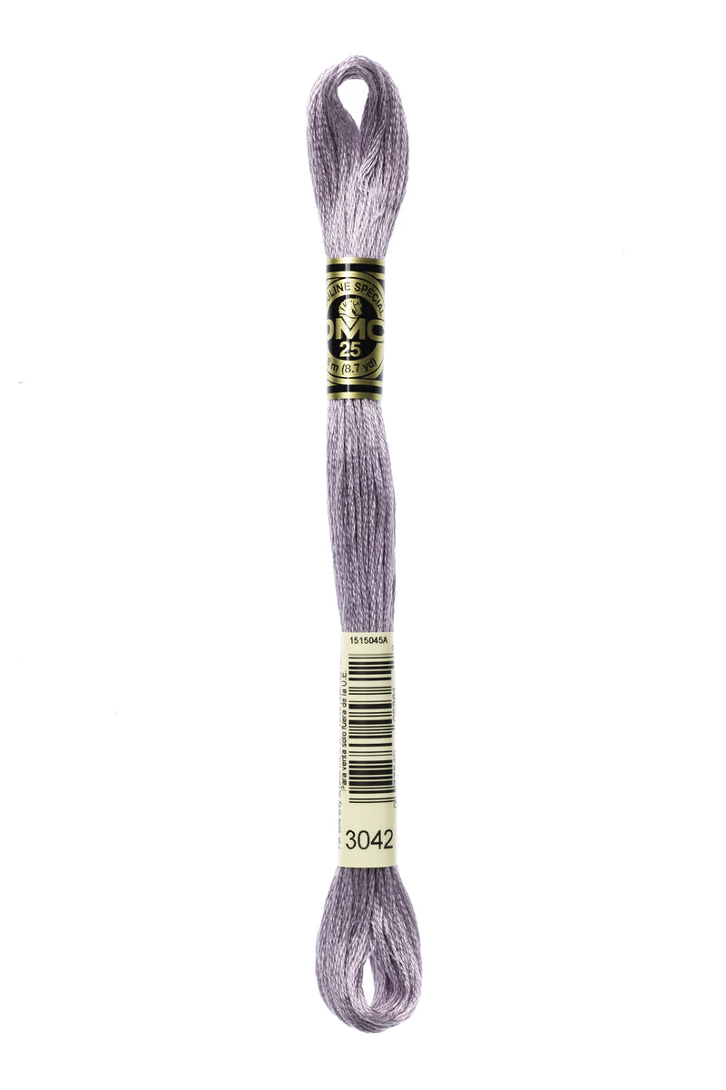 DMC 3042 Cotton 6 Strand Floss Light Antique Violet