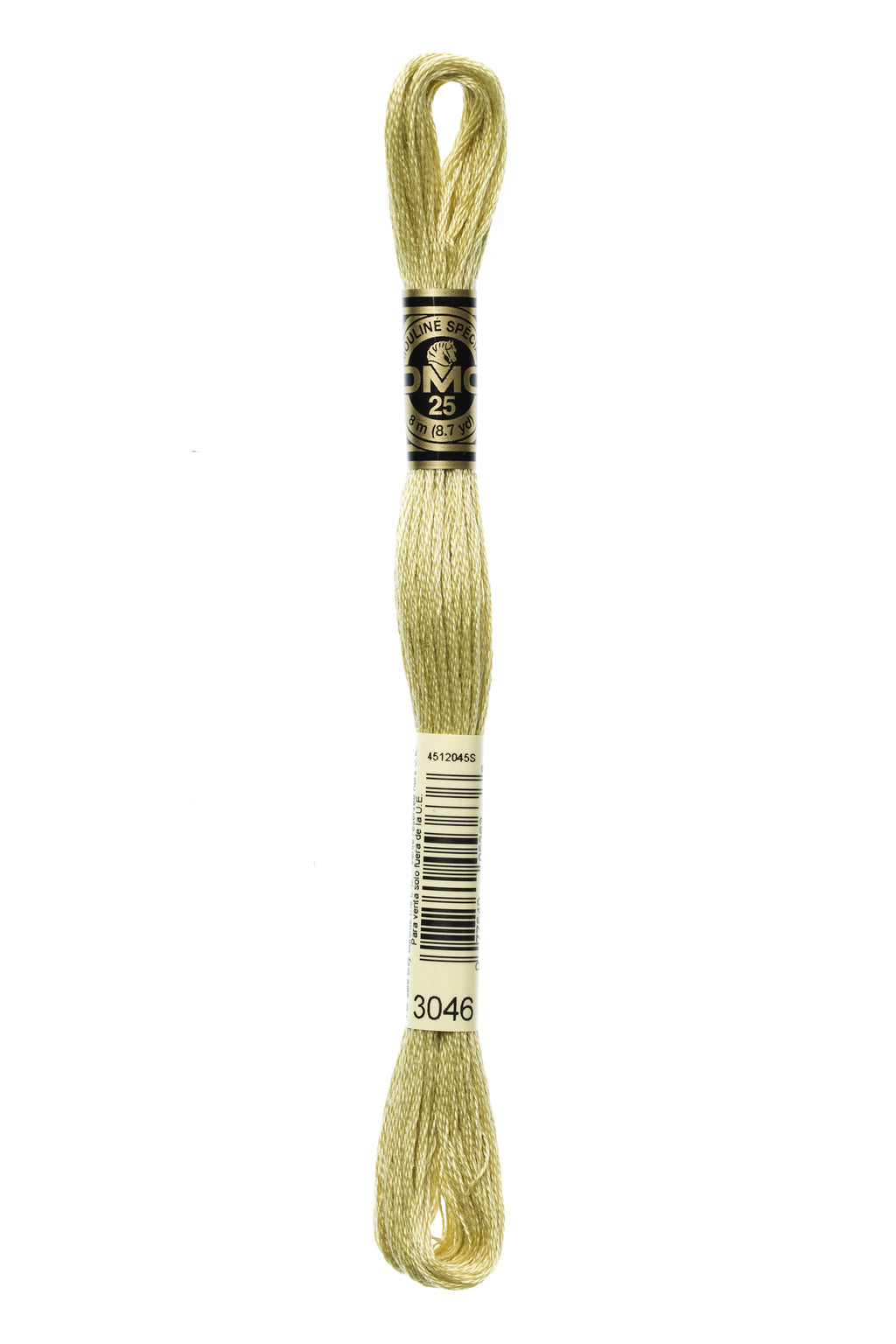 DMC 3046 Cotton 6 Strand Floss Medium Yellow Beige