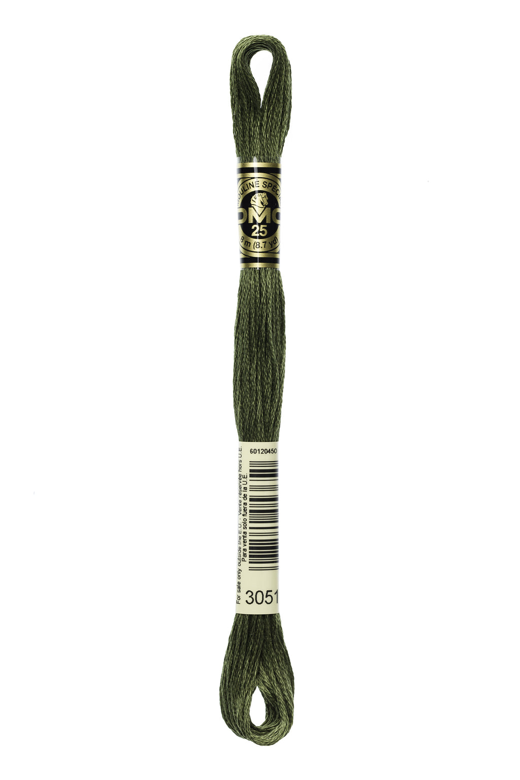 DMC 3051 Cotton 6 Strand Floss Dark Green Grey