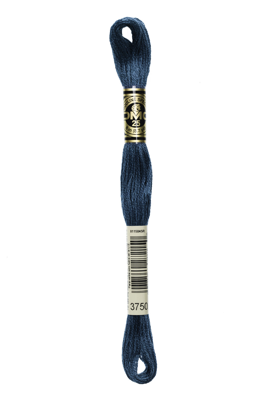 DMC 3750 Cotton 6 Strand Floss Very Dark Antique Blue