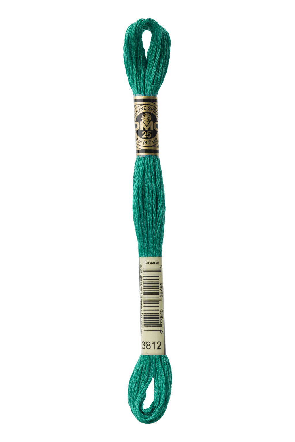 DMC 3812 Cotton 6 Strand Floss Very Light Sea Green