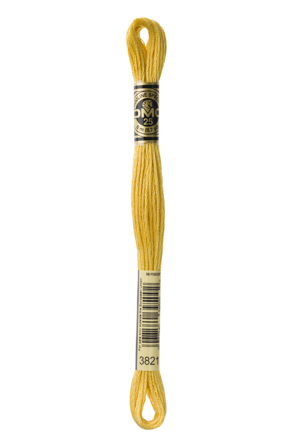 DMC 3821 Cotton 6 Strand Floss Medium Mustard