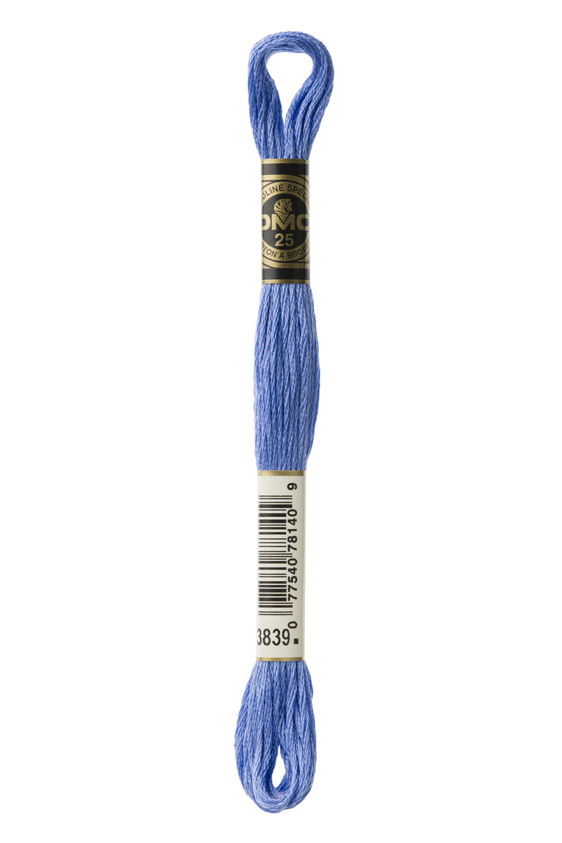 DMC 3839 Cotton 6 Strand Floss Medium Lavender Blue