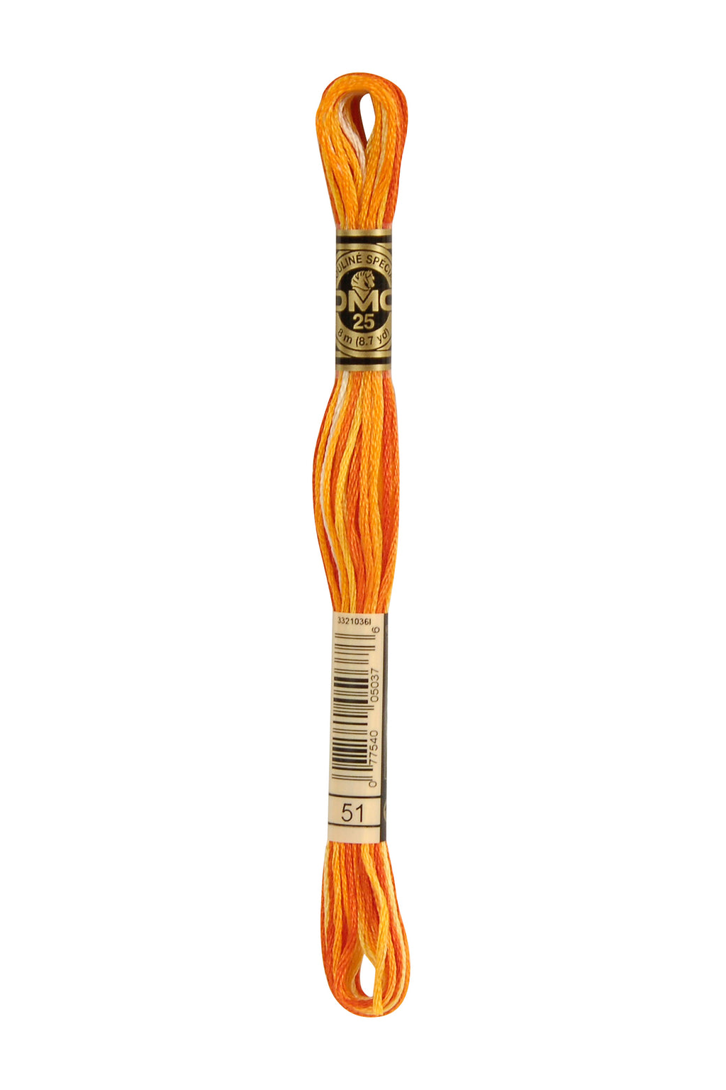 DMC Variegated 0051 Cotton 6 Strand Floss Burnt Orange