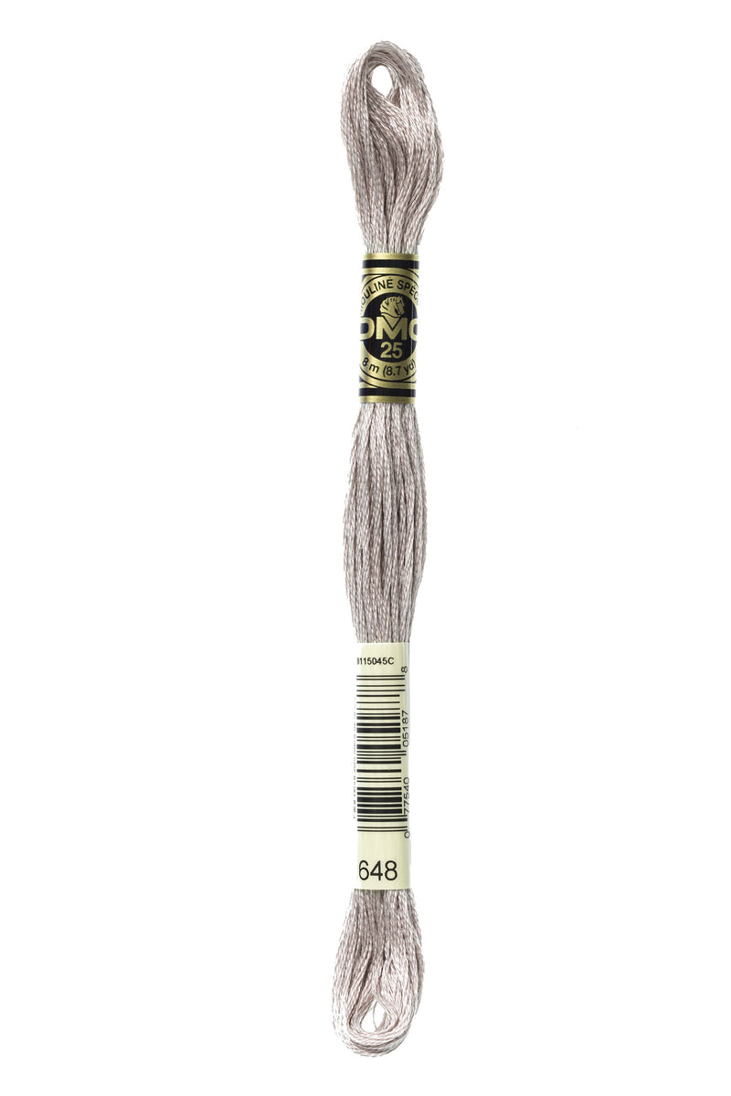 DMC 0648 Cotton 6 Strand Floss Light Beaver Grey