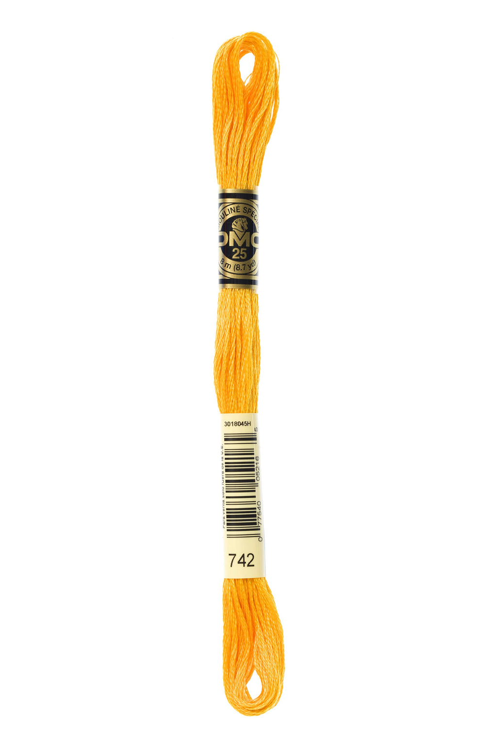 DMC 0742 Cotton 6 Strand Floss Light Tangerine