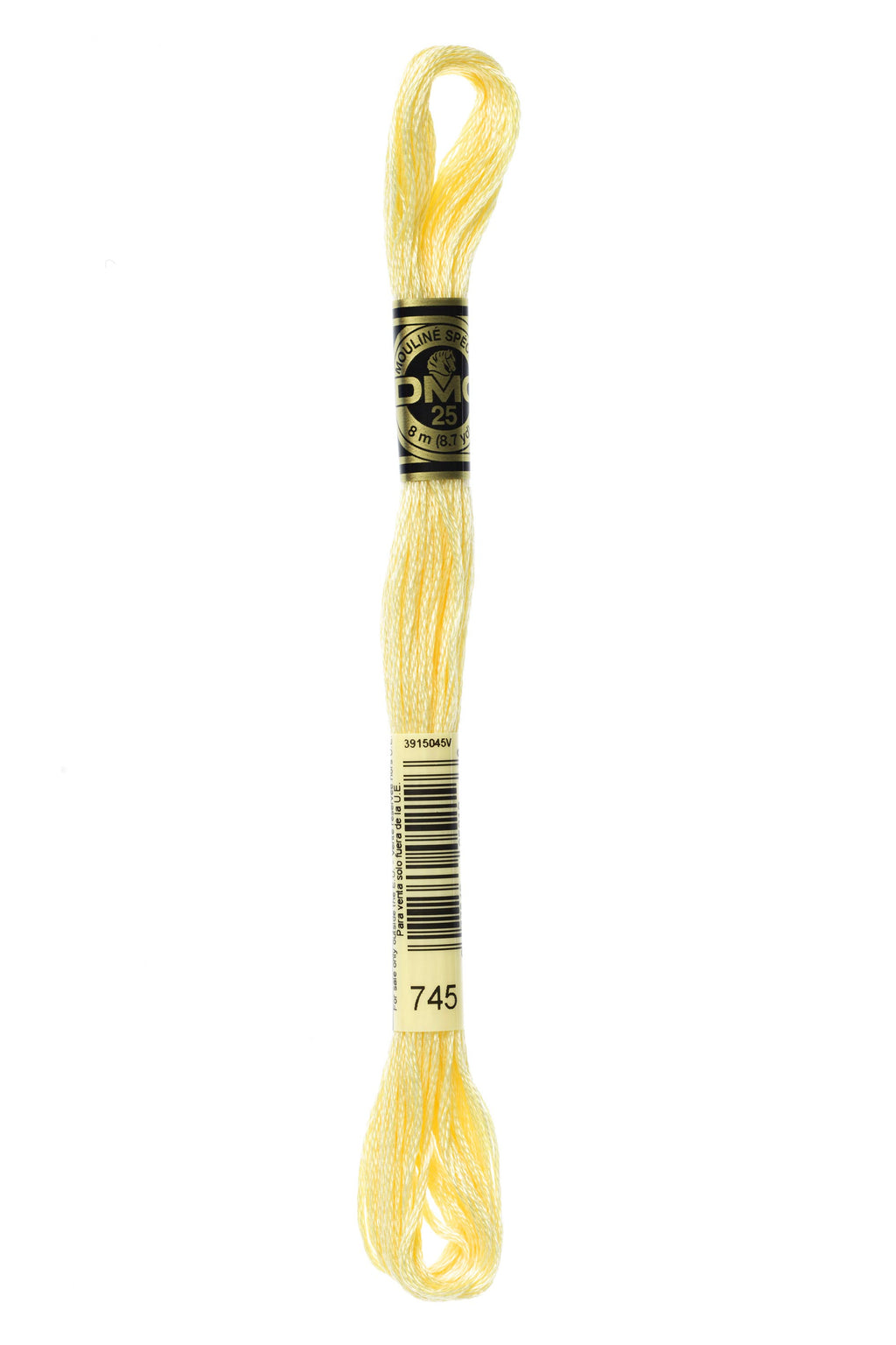 DMC 0745 Cotton 6 Strand Floss Light Pale Yellow