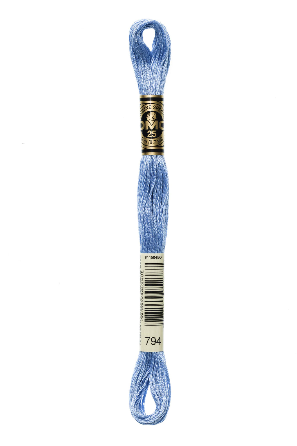 DMC 0794 Cotton 6 Strand Floss Light Cornflower Blue