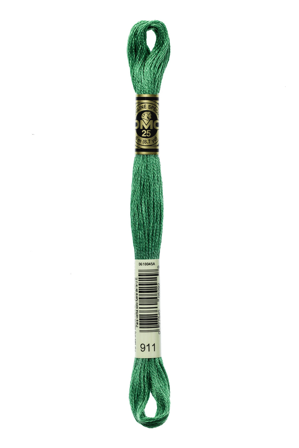 DMC 0911 Cotton 6 Strand Floss Medium Emerald Green