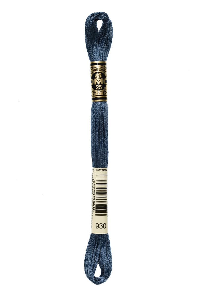 DMC 0930 Cotton 6 Strand Floss Dark Antique Blue