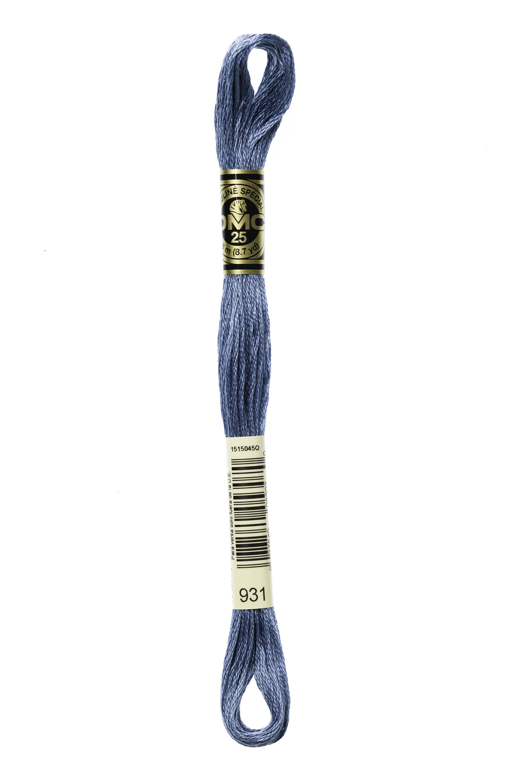 DMC 0931 Cotton 6 Strand Floss Medium Antique Blue