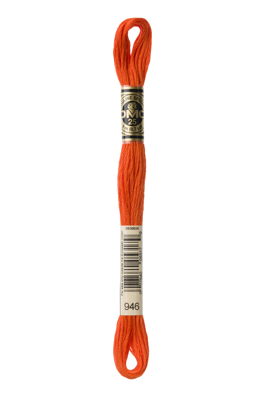 DMC 0946 Cotton 6 Strand Floss Medium Brunt Orange