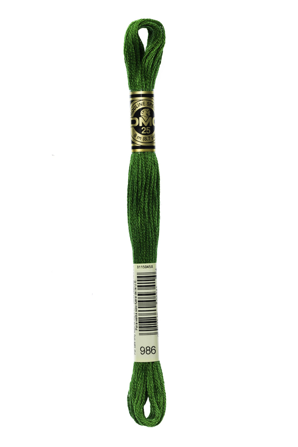 DMC 0986 Cotton 6 Strand Floss Very Dark Forest Green