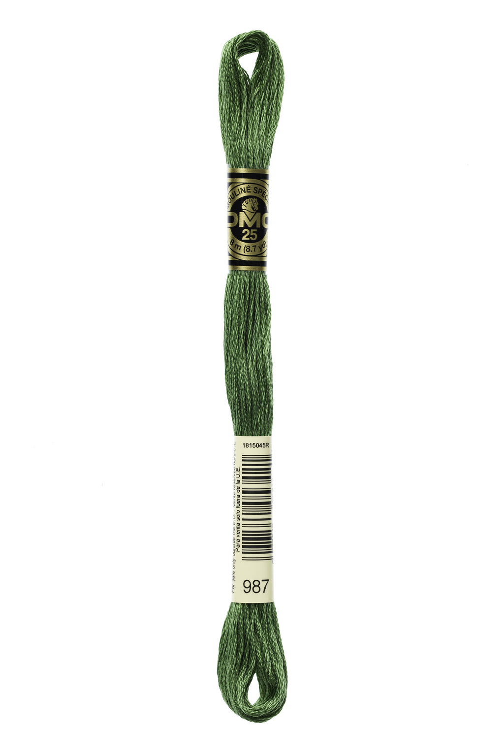 DMC 0987 Cotton 6 Strand Floss Dark Forest Green