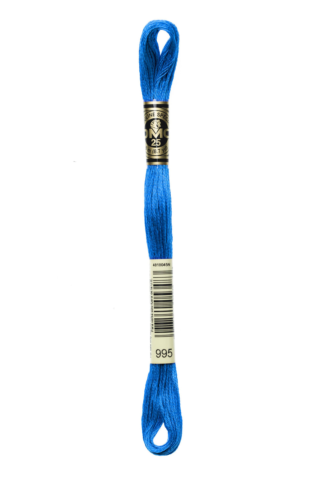 DMC 0995 Cotton 6 Strand Floss Dark Electric Blue