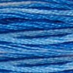 DMC Variegated 0121 Cotton 6 Strand Floss Delft Blue