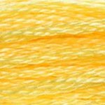 DMC 0744 Cotton 6 Strand Floss Pale Yellow
