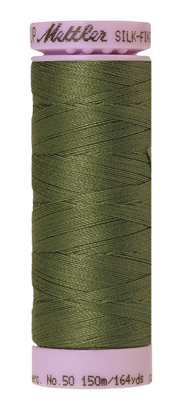 Mettler Silk-Finish Mercerized Cotton Thread, Color 1210, Seagrass