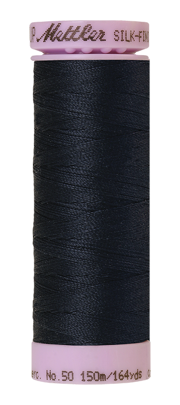 Mettler Silk-Finish Mercerized Cotton Thread, Color 1243, Black Iris