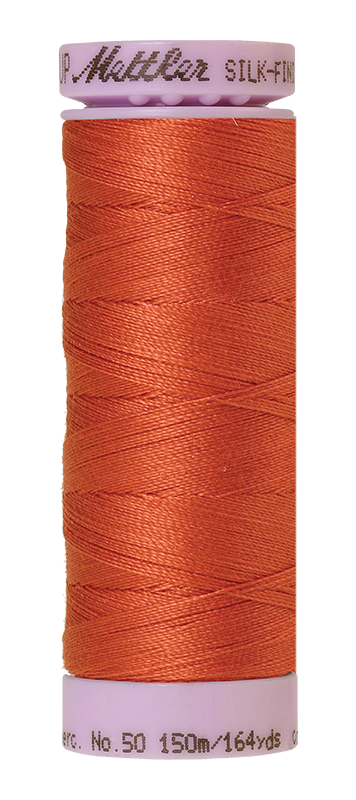 Mettler Silk-Finish Mercerized Cotton Thread, Color 1288, Reddish Ocher
