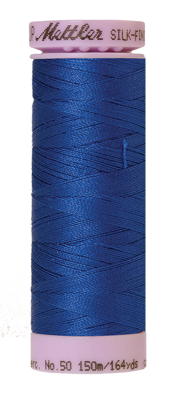 Mettler Silk-Finish Mercerized Cotton Thread, Color 1303, Royal Blue