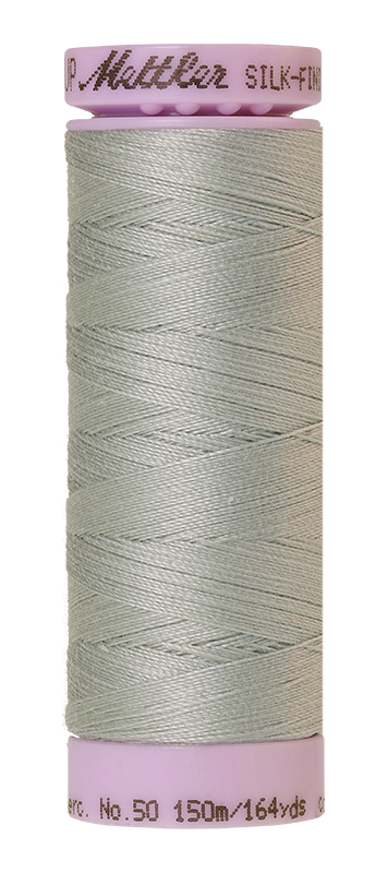 Mettler Silk-Finish Mercerized Cotton Thread, Color 1340, Silver Grey