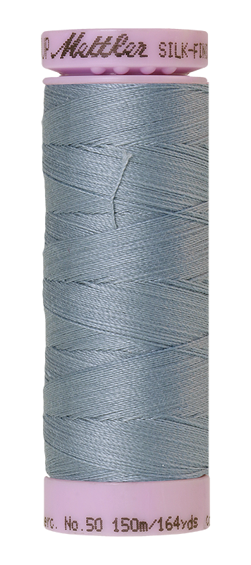 Mettler Silk-Finish Mercerized Cotton Thread, Color 1342, Blue Speedwell