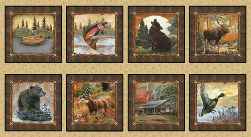 Wilderness Trail - Animal Blocks - Panel