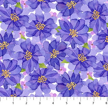 Pressed Flowers - Purple Packed Flowers