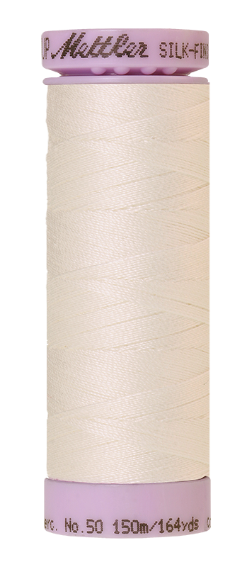 Mettler Silk-Finish Mercerized Cotton Thread, Color 3000, Candlewick