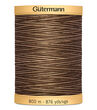 GÜTERMANN Variegated Cotton Thread 800m (Brown) 9948