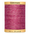 GÜTERMANN Variegated Cotton Thread 800m (Pinks) #9969