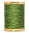GÜTERMANN Variegated Cotton Thread 800m (Greens) 9994