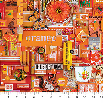 Color Collage - Orange