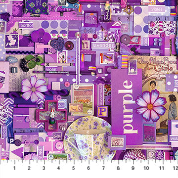 Color Collage - Purple