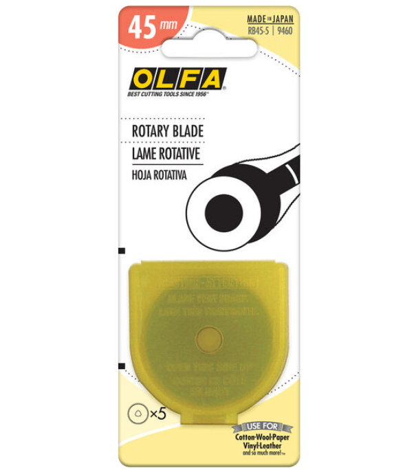 Olfa Rotary Blade - 45mm - 5 blades