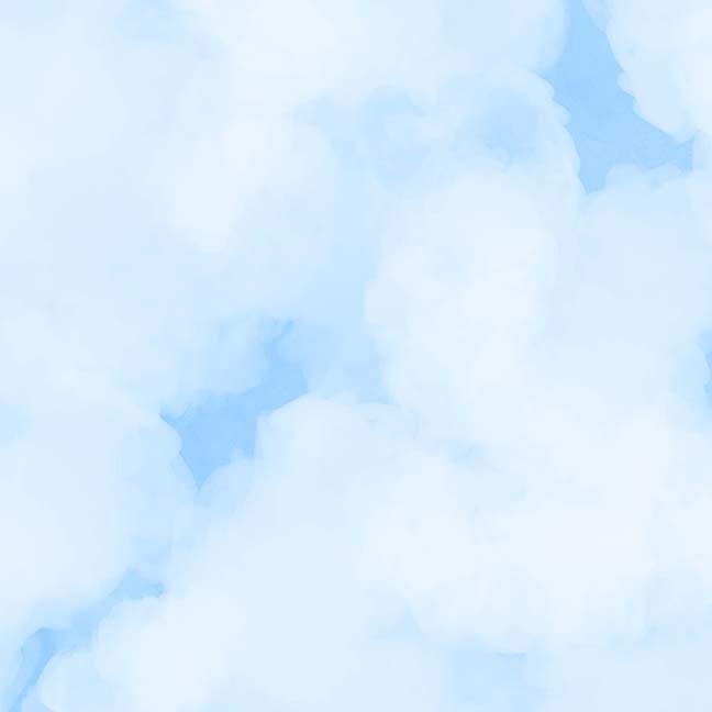 Cloudy - White Blue