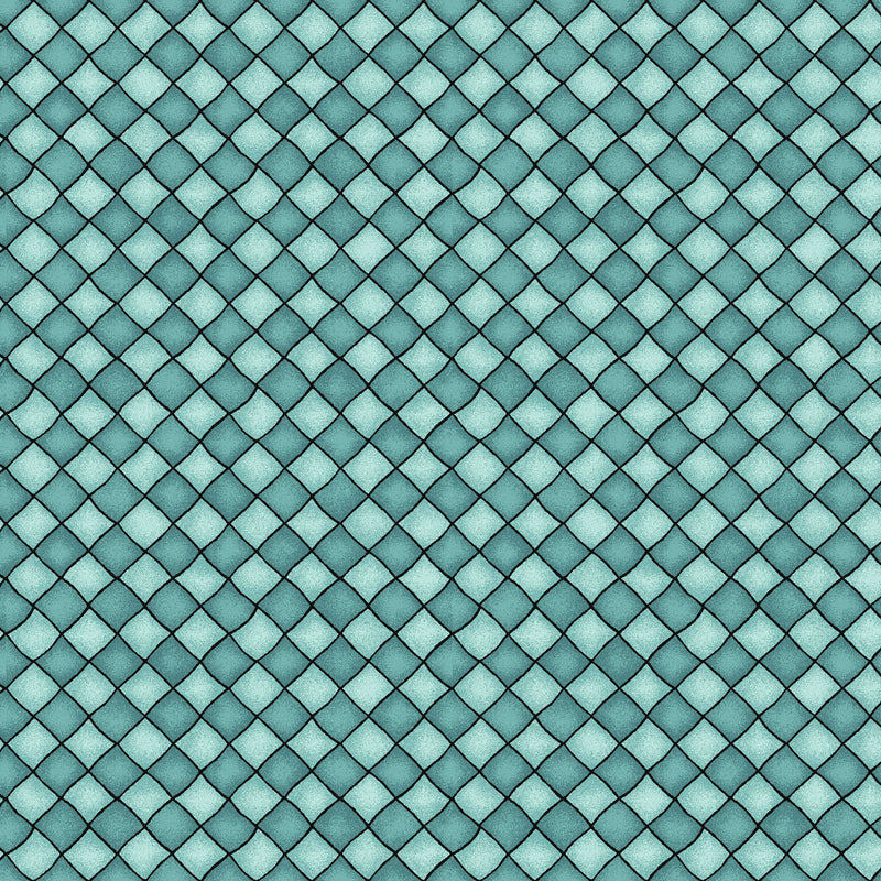 Happiness is Homemade - Checkers Turquoise