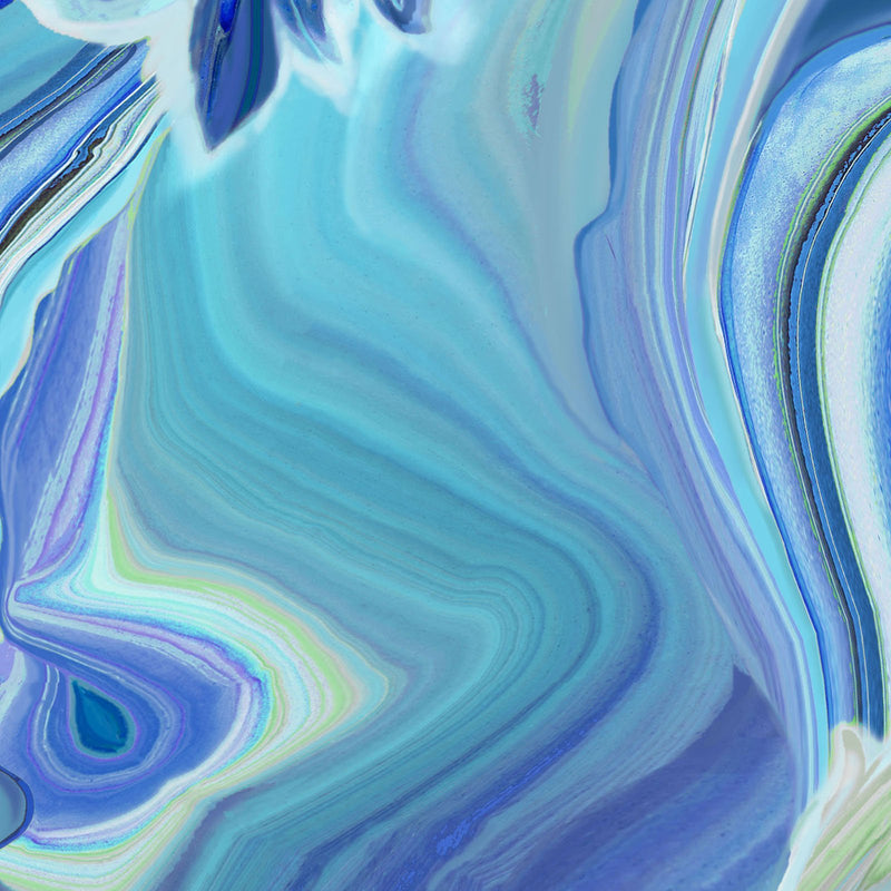 Fluidity 2 - Large Swirl Blue/Teal