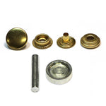 Unique 8 heavy duty snap fasteners - gold