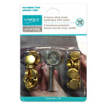 Unique 8 heavy duty snap fasteners - gold