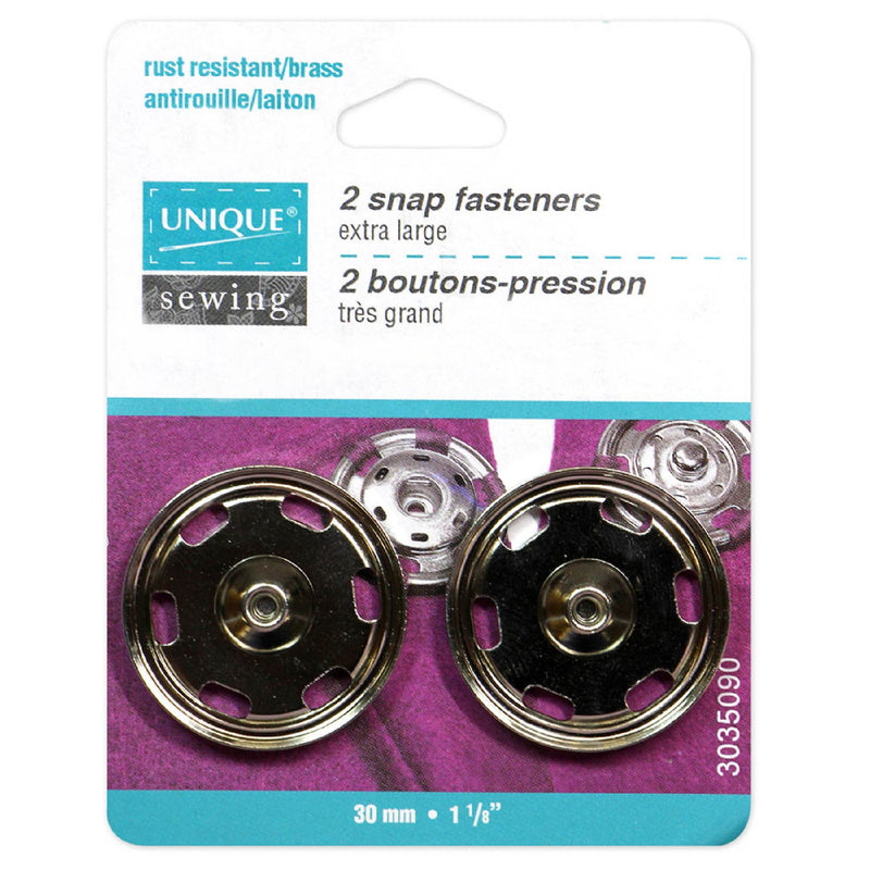 Unique 2 snap fasteners-Nickel