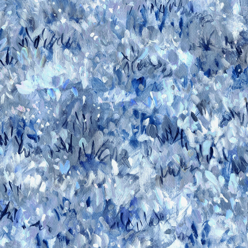 Wildlife Nouveau Digital - Texture Blue